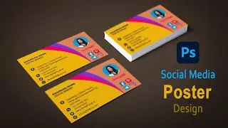 Name Card Design | Adobe photoshop Tutorial | Graphic Design |