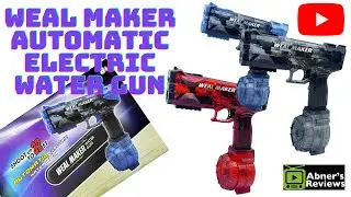 Weal Maker Automatic Electric Water Gun Unboxing and Review by Abners Reviews