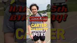 HAPPY 15th BIRTHDAY TO CARTER GARRETT BOBCATS FOOTBALL VARSITY STARTER #cartergarrett #itisandiamit