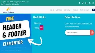 How to Create Header and Footer Using Elementor FREE (ElementsKit Tutorial)