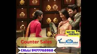 Counter Sales in a Jewellery Showroom