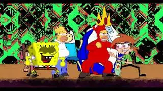 Mugen Request Spongebob, Timmy, Homer Simpson & Finn VS Plankton, Vicky, Evil Homer & Ice King
