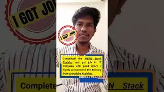 Saurabh Chavan - I got the Job - Placement and Training Review