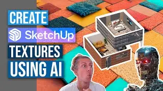 How I created SketchUp textures using AI | You should Too! | MidJourney | 🤖🤖👀