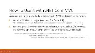 Use SQLite in .NET Core MVC and Publish to Azure