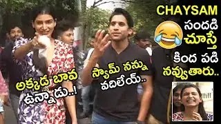 Samantha & Chaitanya Full Hungama @ OH BABY Movie Success Meet 