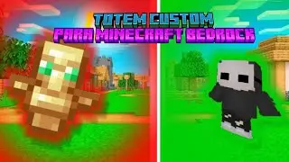 Como tener tu totem custom en minecraft bedrock 1.21.80