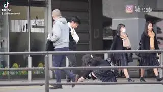 baperin cewek jepang | tali sepatu lepas 