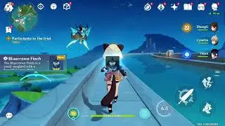 Catching Bluecrown Finch in Genshin Impact