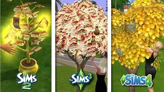 Sims 2 vs Sims 3 vs Sims 4 - Money Tree