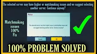 The selected server may have higher or matchmaking issue and we suggest selecting another server fix