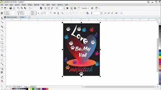 Graphics Design | How to create a simple valantine card design in Corel x8