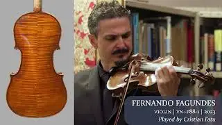 Fernando Fagundes violin 2023 / Cristian Fatu / at the Metzler Violin Shop