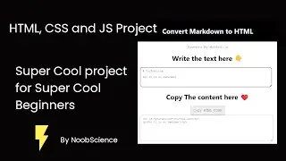 Your own MD to HTML converter! With Basic HTML, CSS and JS