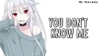 Nightcore- You Don't Know Me (Raye) | Lyrics