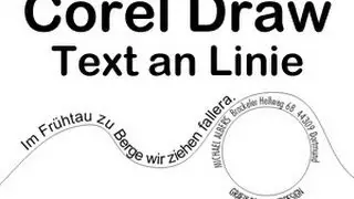 Corel / Text an Linie ausrichten Tipp deutsch
