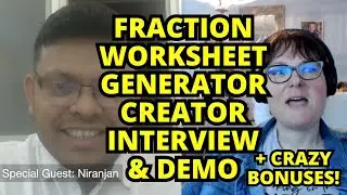 Fraction Worksheets Generator Demo and Creator Interview | Review | BONUSES