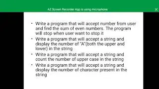Computer Application Class:X (while and for loop)