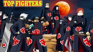 AKATSUKI POWER LEVELS || TOP STRONGEST FIGHTERS IN AKATSUKI