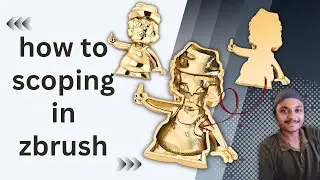 How to do scoping of M9 file in zbrush ❓ || Zbrush में M9 फ़ाइल की स्कूपिंग कैसे करें | 🔥