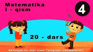 4-sinf Matematika 20-dars. Mavzu: Masalalar yechish