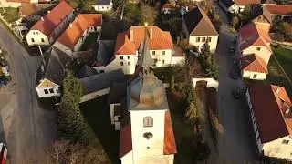 DJI MINI 2. Kostel nanebevzetí Panny Marie Louňovice pod Blaníkem
