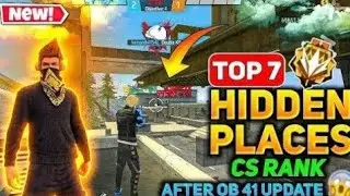 😱TOP HIDDEN PLACES FOR CS RANK🤫 || Top Hidden Places  Bermuda Map | without friends & gloowal