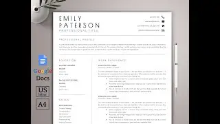 Template for Resume