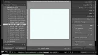 Lightroom Photo print templates