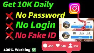 Get free Instagram follower [Without login+1000] Instagram follower kaise badhaye bina login kiye