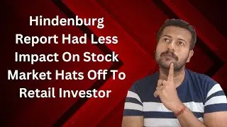 Hindenburg Report Had Less Impact On Stock Market Hats Off To Retail Investor