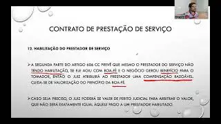 Contrato de prestação de serviços (parte 6)