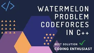 4A watermelon problem codeforces in c++ | codeforces for beginners | codeforces solution