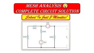 Mesh Analysis Solved in 3 Minutes! (Step-by-Step)