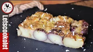 Oven Baked Crusty Smashed Potato Casserole