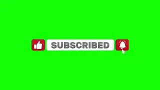 4K Green Screen Subscribe Button | No Copyright | Free Download