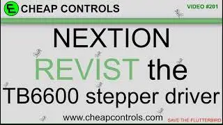 201 Nextion and Arduino controlling a TB6600 stepper board