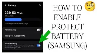 How To "Enable Battery Protect (Samsung)" || Tech Issues Solutions