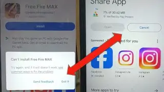 try again and if it still doesn't work see common way to fix the problems || Can't install free fire