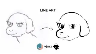 How to Draw Dog Line Art