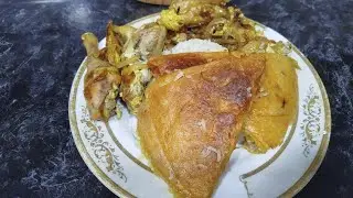Kənd toyuğundan hazırlanmış çığırtmalı plov