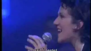 Céline Dion performing Patti Labelle's 