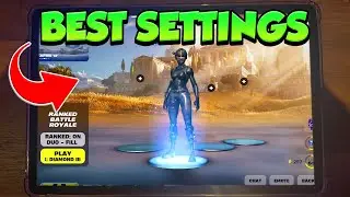 *NEW* BEST Fortnite MOBILE Settings Chapter 5! (Ranked HUD + Settings)