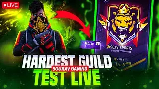 🔴[Live] Dominating Top 1 Grandmaster V Badge Lobby🗿😤Serious Grandmaster Pushing😡-Garena Free Fire !!