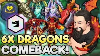 6 Dragons - Last Stand Comeback!! | TFT Uncharted Realms | Teamfight Tactics
