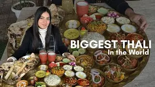 Finish the world’s biggest thali in 30 minutes and win 2 Lakh rupees 😍 #indianfood