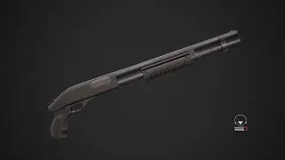 Shotgun Highpoly Modeling | TimeLapse