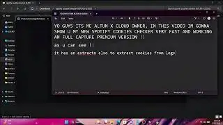 🎧 ALTUN x CLOUD Spotify Cookies Checker with Plan Capture (GUI) !!!
