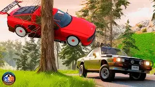 Side Collisions of Cars #50 - BeamNG drive CRAZY DRIVERS
