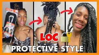 MARLEY TWIST TUTORIAL ON THICK LOCS | LOC PROTECTIVE STYLE #shorts